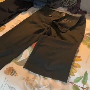 Ann Taylor signature Trousers dark grey with light grey pattern size 10 like new